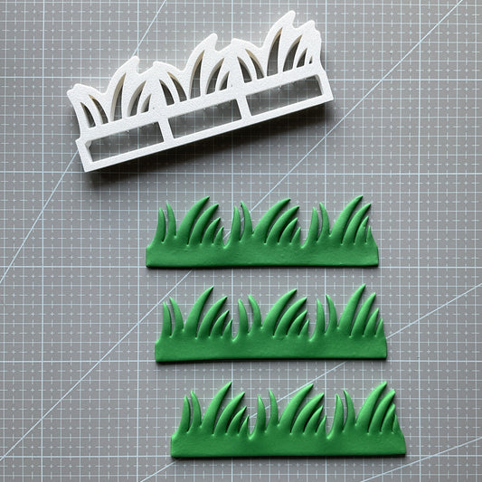 Grass fondant cutter