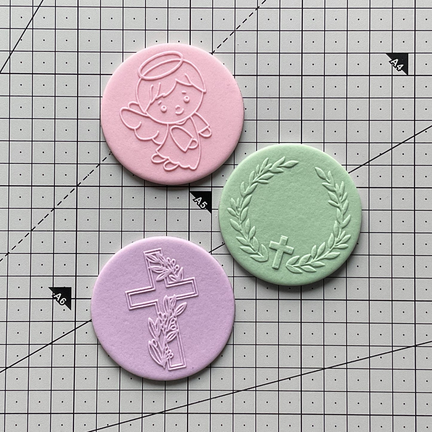 Cross and Angel Cupcake Topper