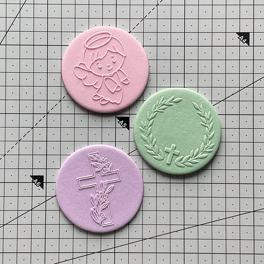 Cross and Angel Cupcake Topper