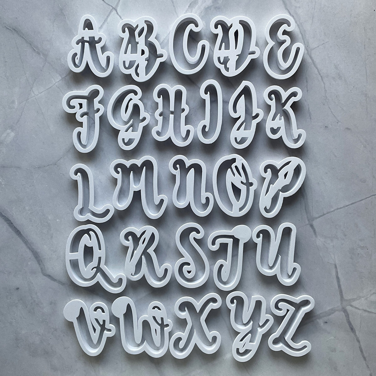 Puzzle Cursive Cursive Letter Uppercase – Puzzle3dprints