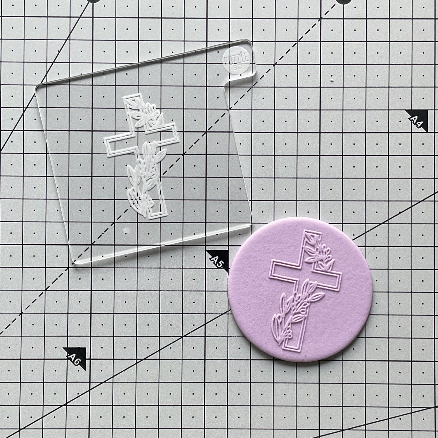 Cross and Angel Cupcake Topper