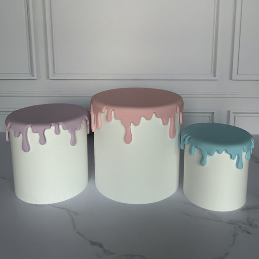 Drips Circle Fondant Cutter