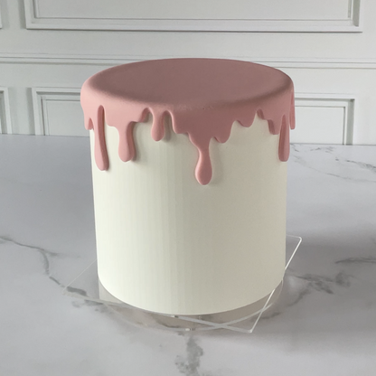 Drips Circle Fondant Cutter