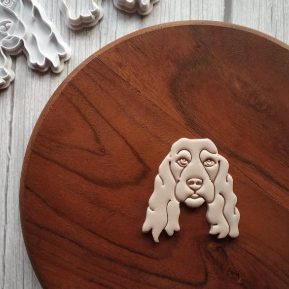 Cocker Spaniel - Un Dañoso Cocker Spaniel Cara Ilustración En Negro Y - Foto 9