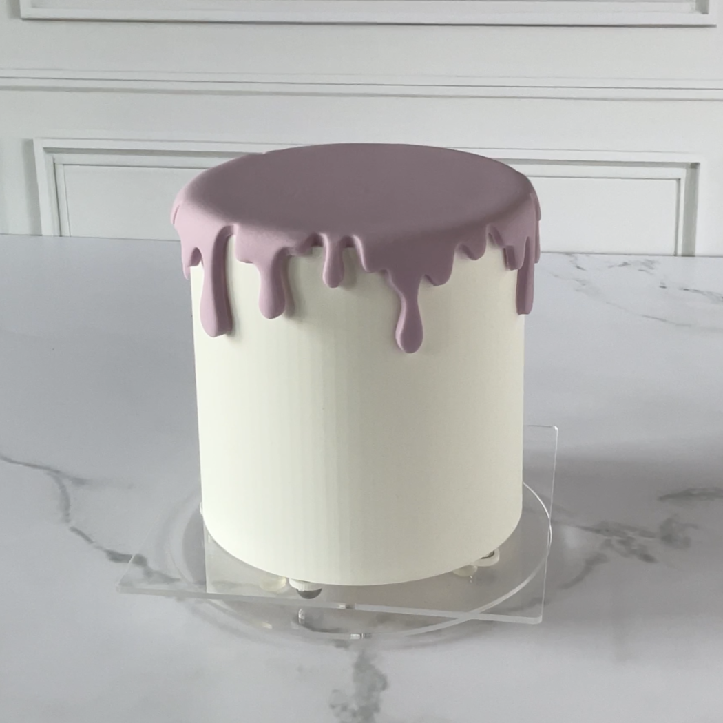 Drips Circle Fondant Cutter